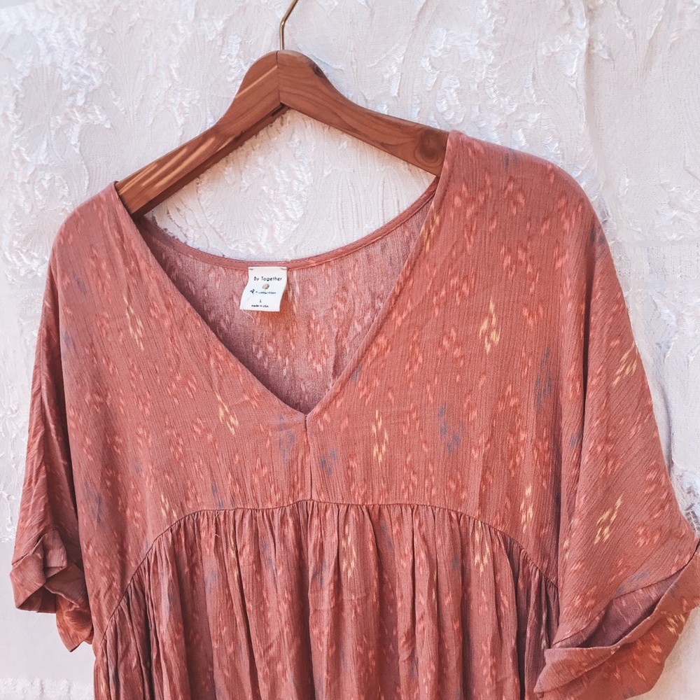 Dusty Pink Babydoll Dress